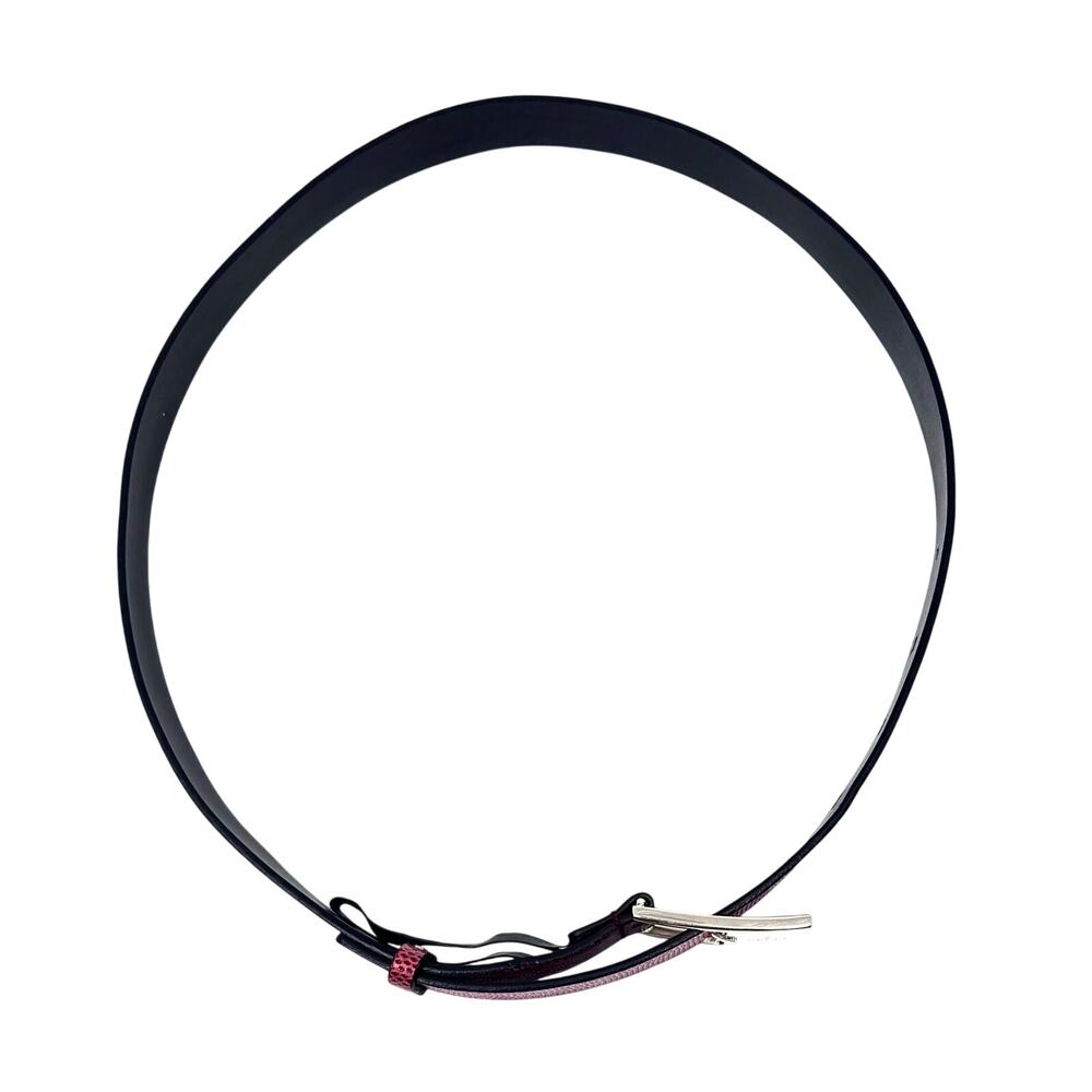 Gucci Red Lizard Skin Belt - Picture 4 of 14